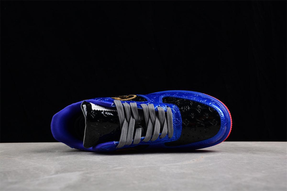 Louis Vuitton x Nike Air Force Black/ Blue/Gold