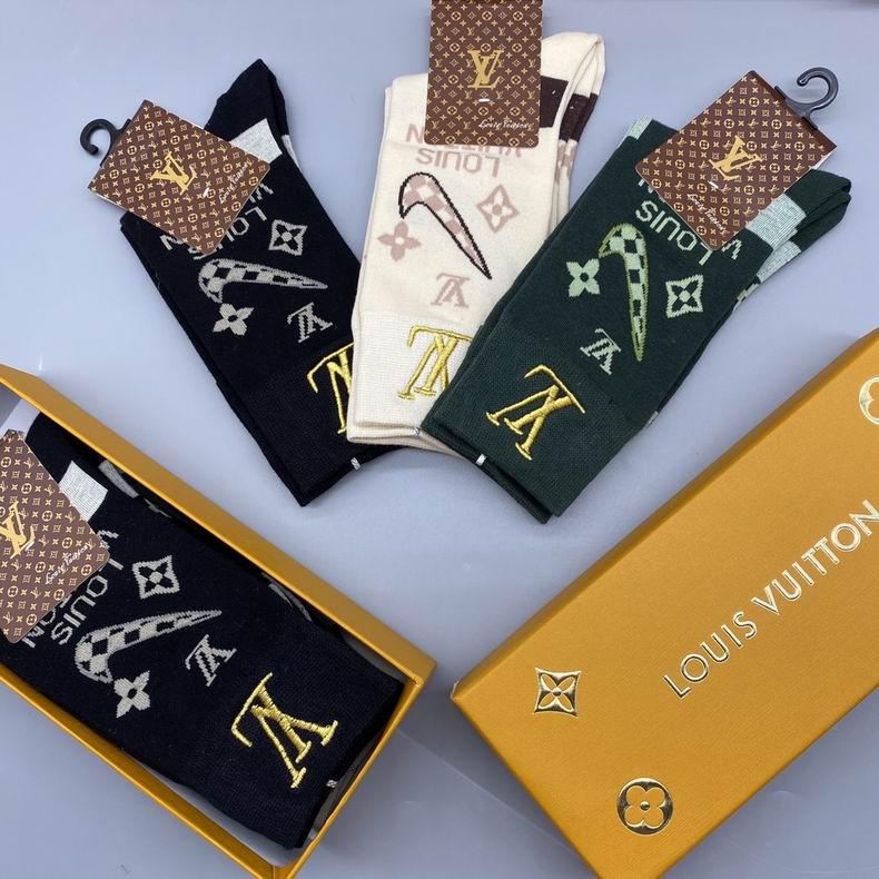 Meias Louis Vuitton cano alto
