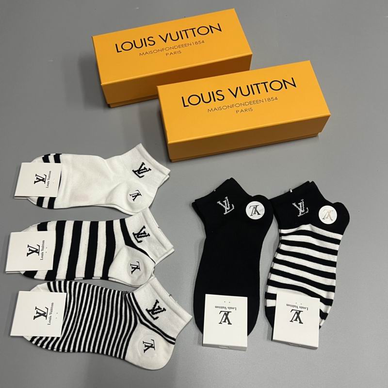 Meia Louis Vuitton Cano Baixo