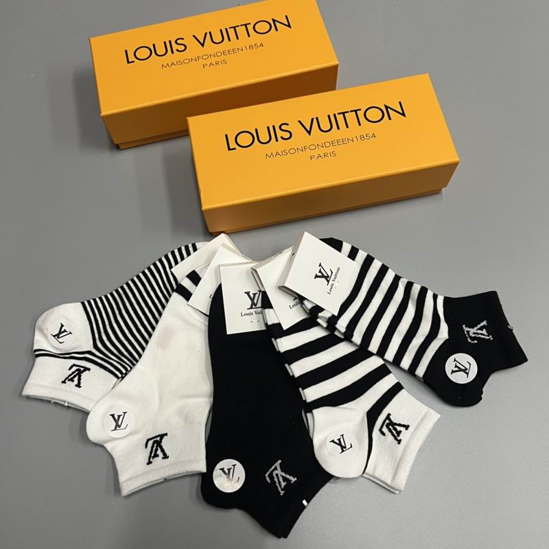 Meia Louis Vuitton Cano Baixo