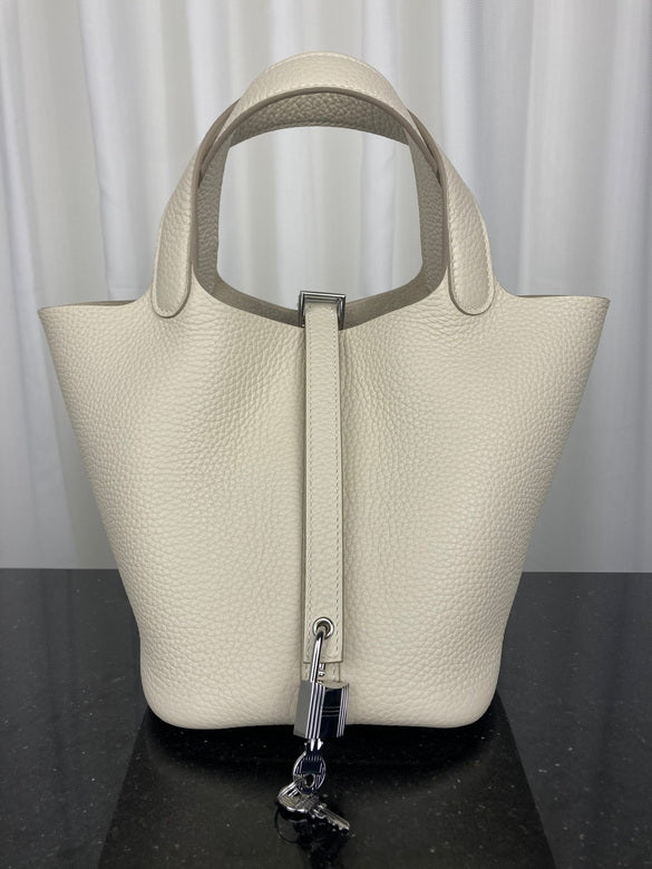 Bolsa Hermès Picotin Branco