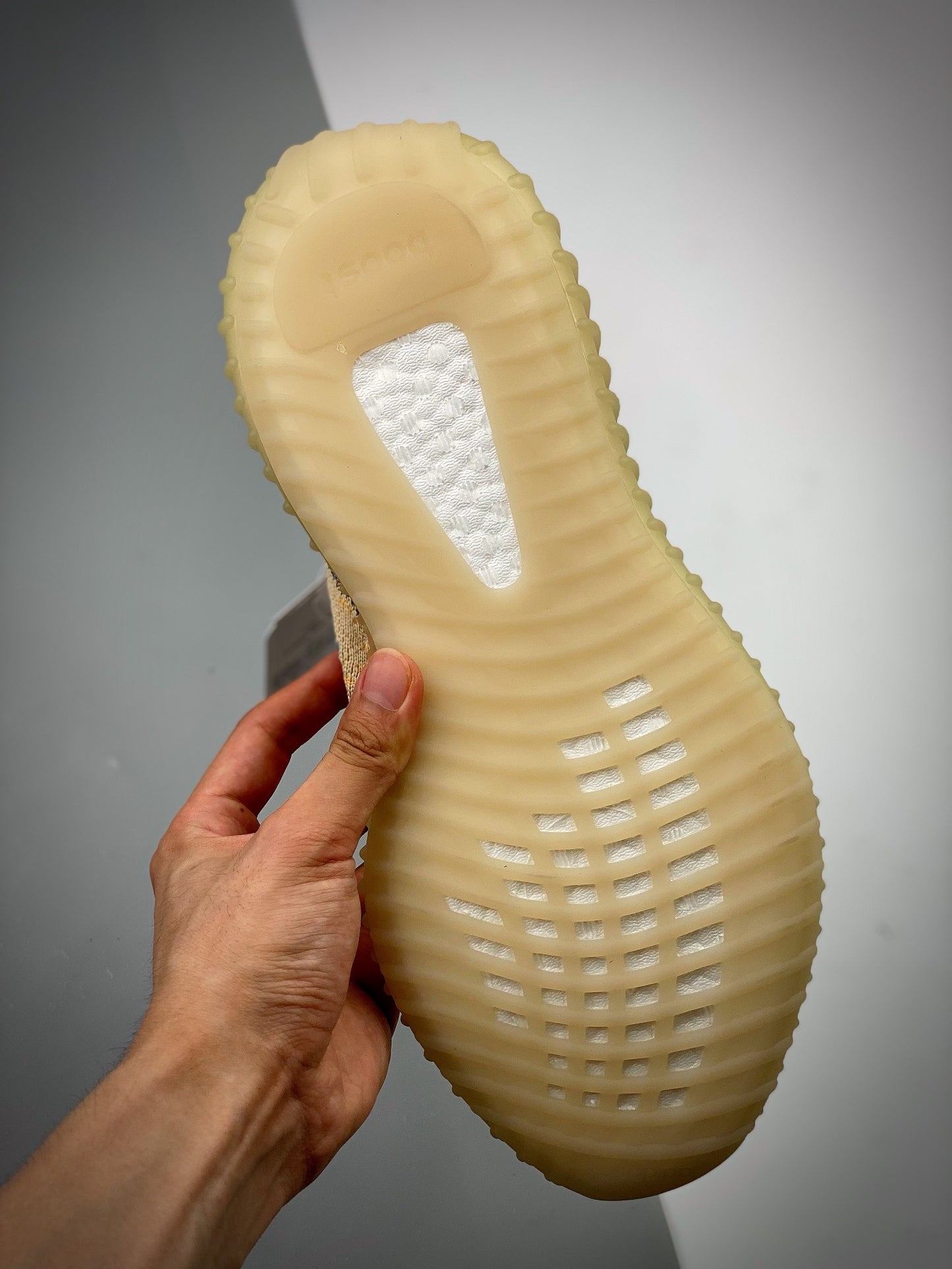 Yeezy 350V2 "MX Oat" Tyrannosaurusmon. Versão exclusiva.