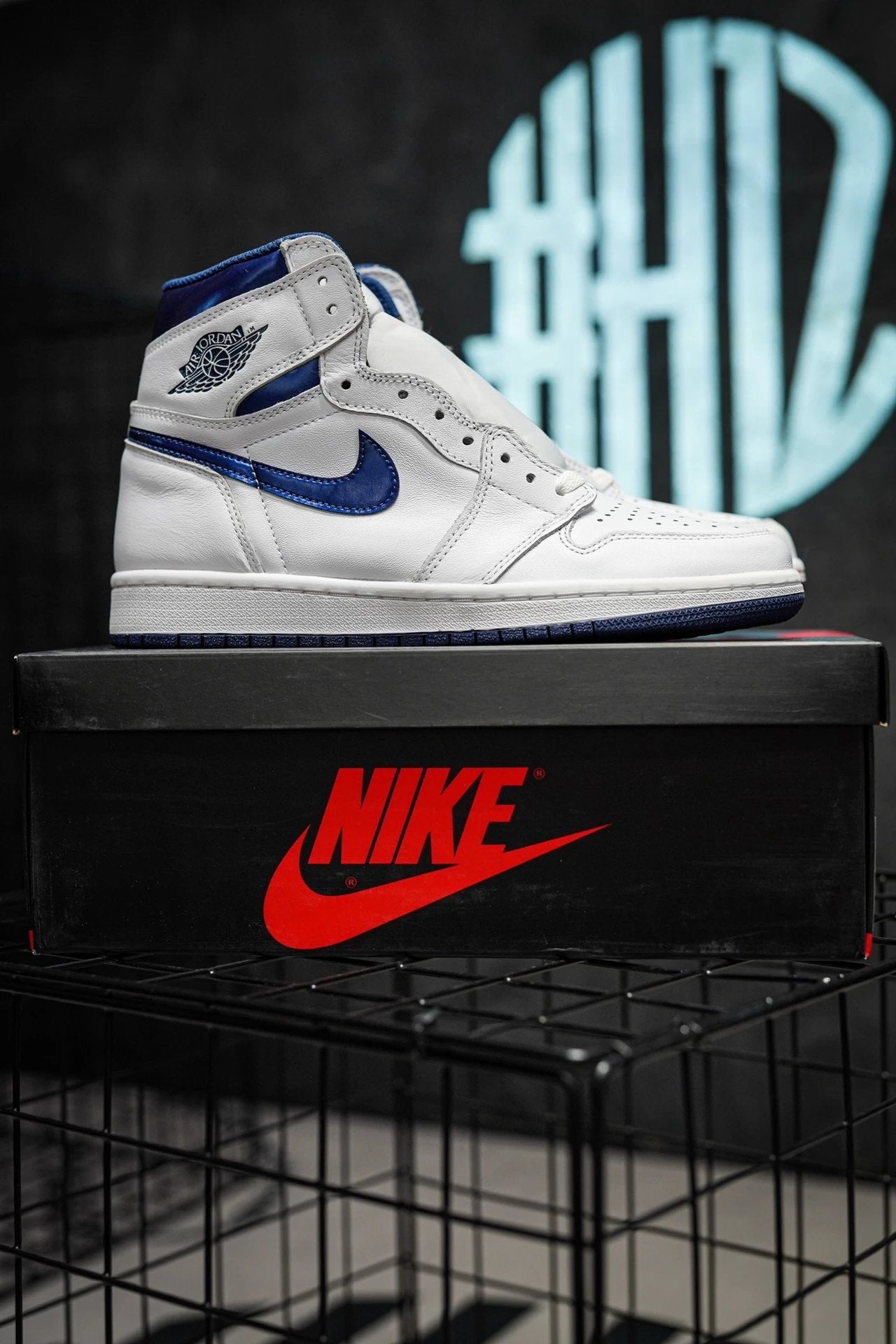 Jordan 1 Branco & Azul
