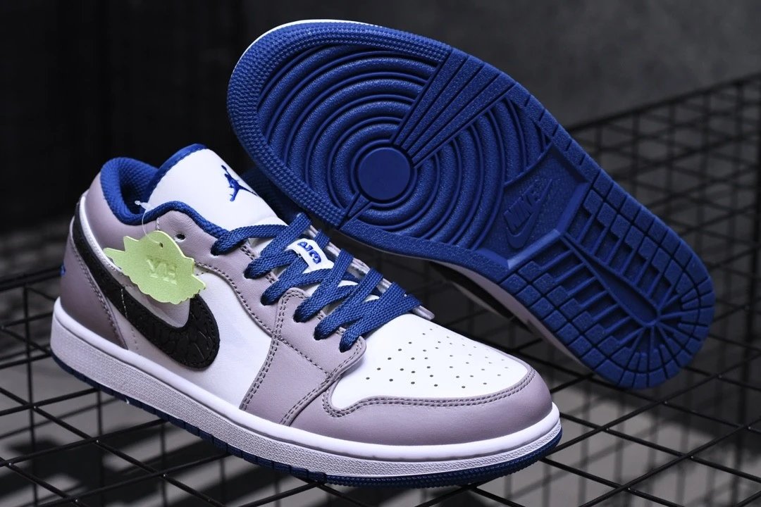 Jordan 1 Low Cinza Low-top