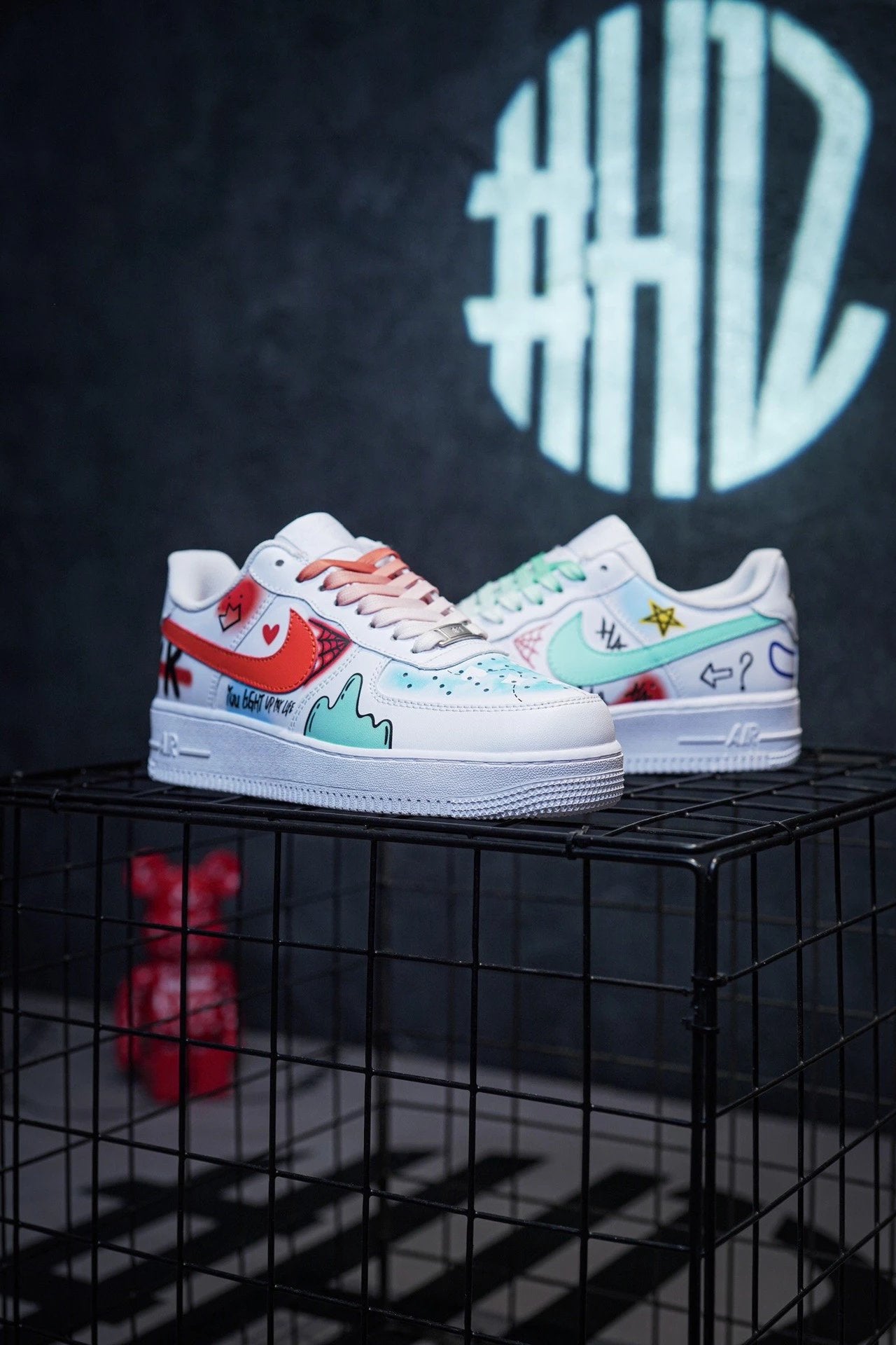 Nike Air Force 1 Low clown graffiti