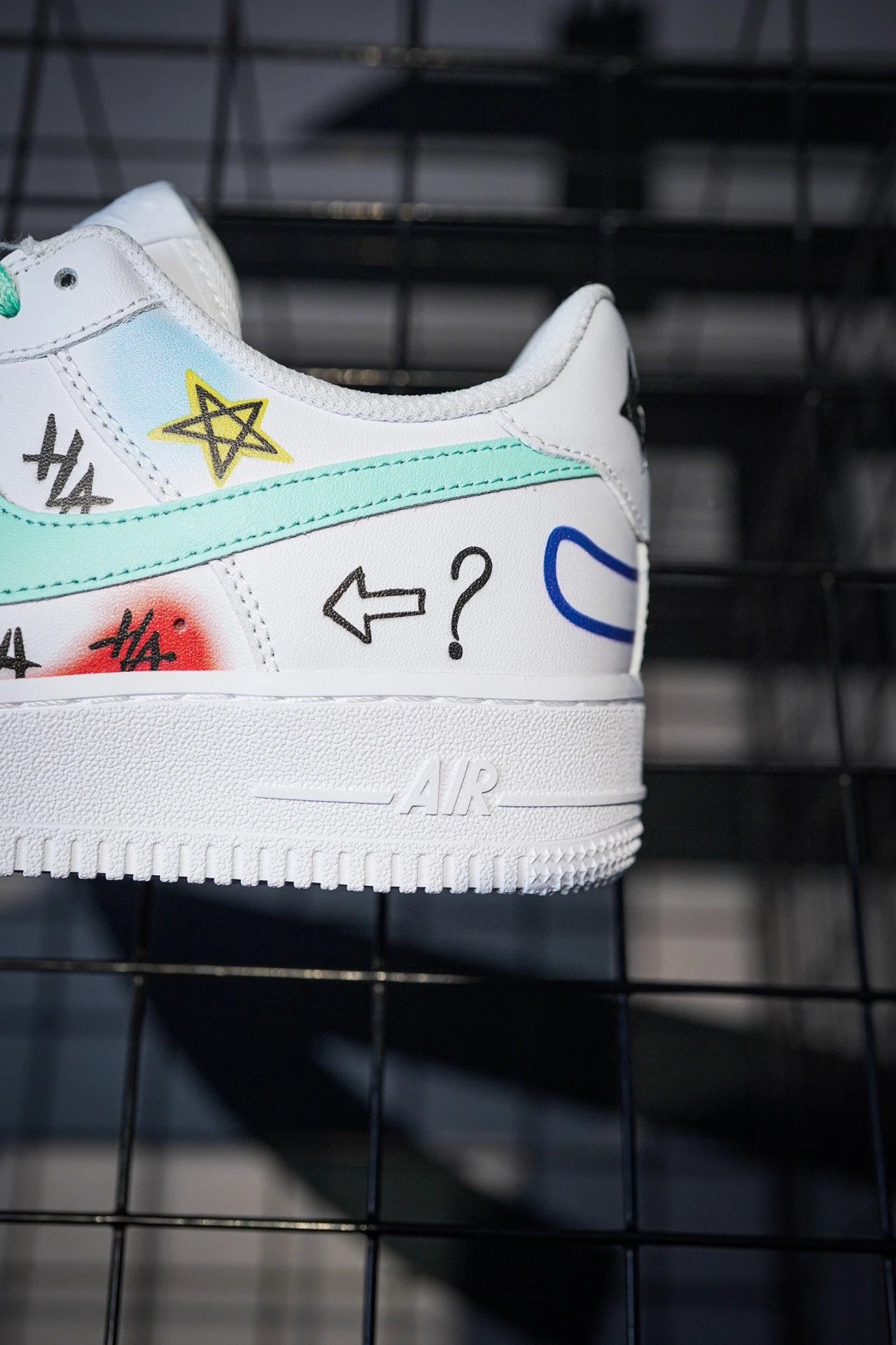 Nike Air Force 1 Low clown graffiti