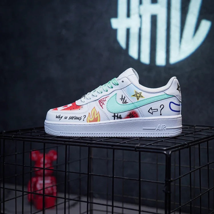 Nike Air Force 1 Low clown graffiti