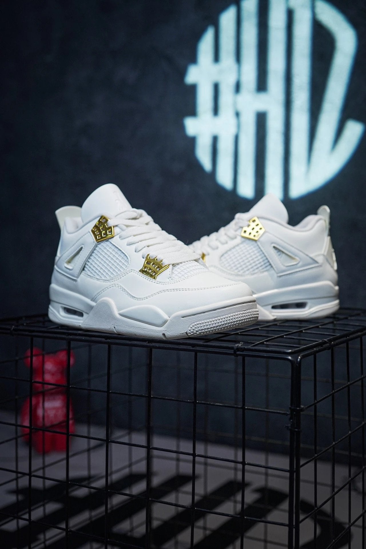 Jordan 4 "Sail" Milk Platinum Buckle por Dongguan Dachang