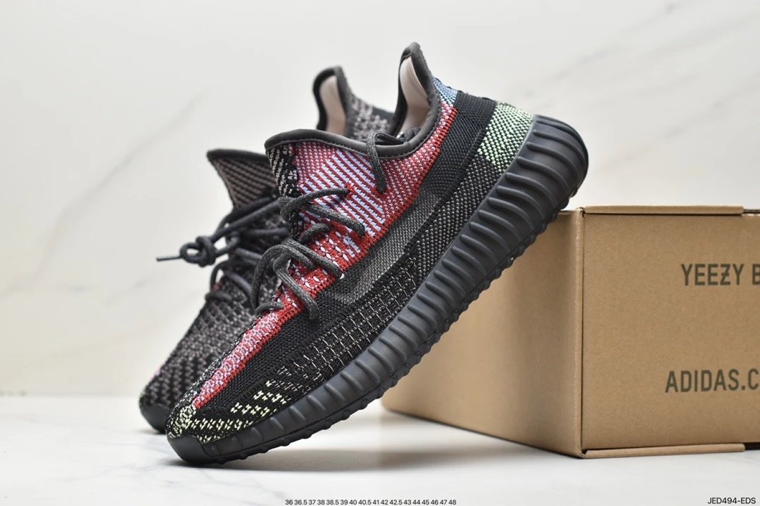 Adidas Yeezy Boost 350 V2 Yecheil Preto & Coco Vermelho