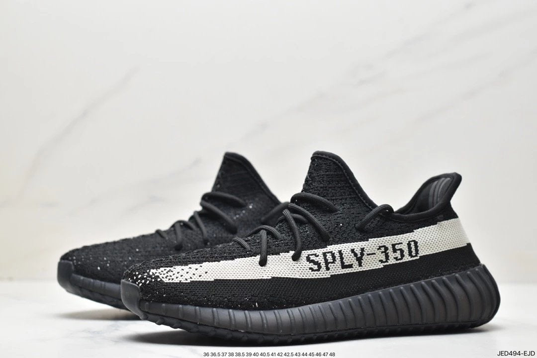 Adidas Yeezy 350 Boost Core Preto V2 Preto & Coco Branco