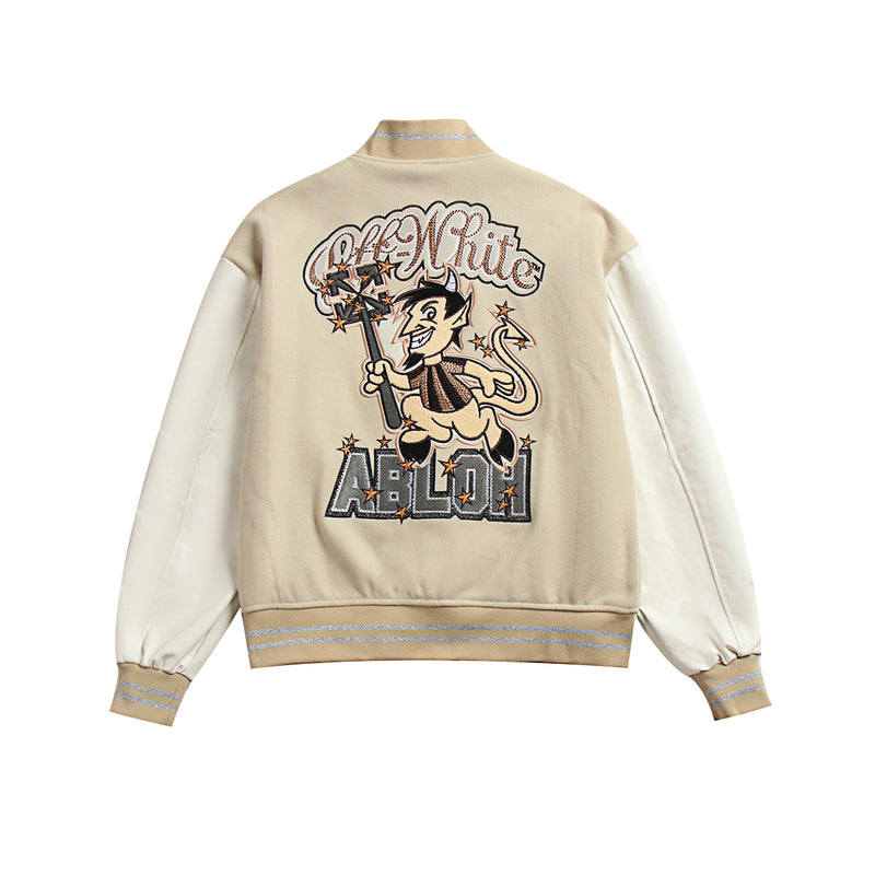 Jaqueta Off White Virgil Abloh x Milan Varsity Jacket