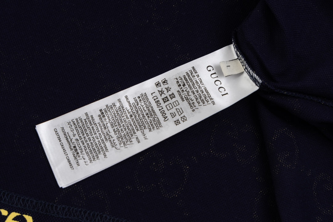 Polo maxi GG de seda de algodão
