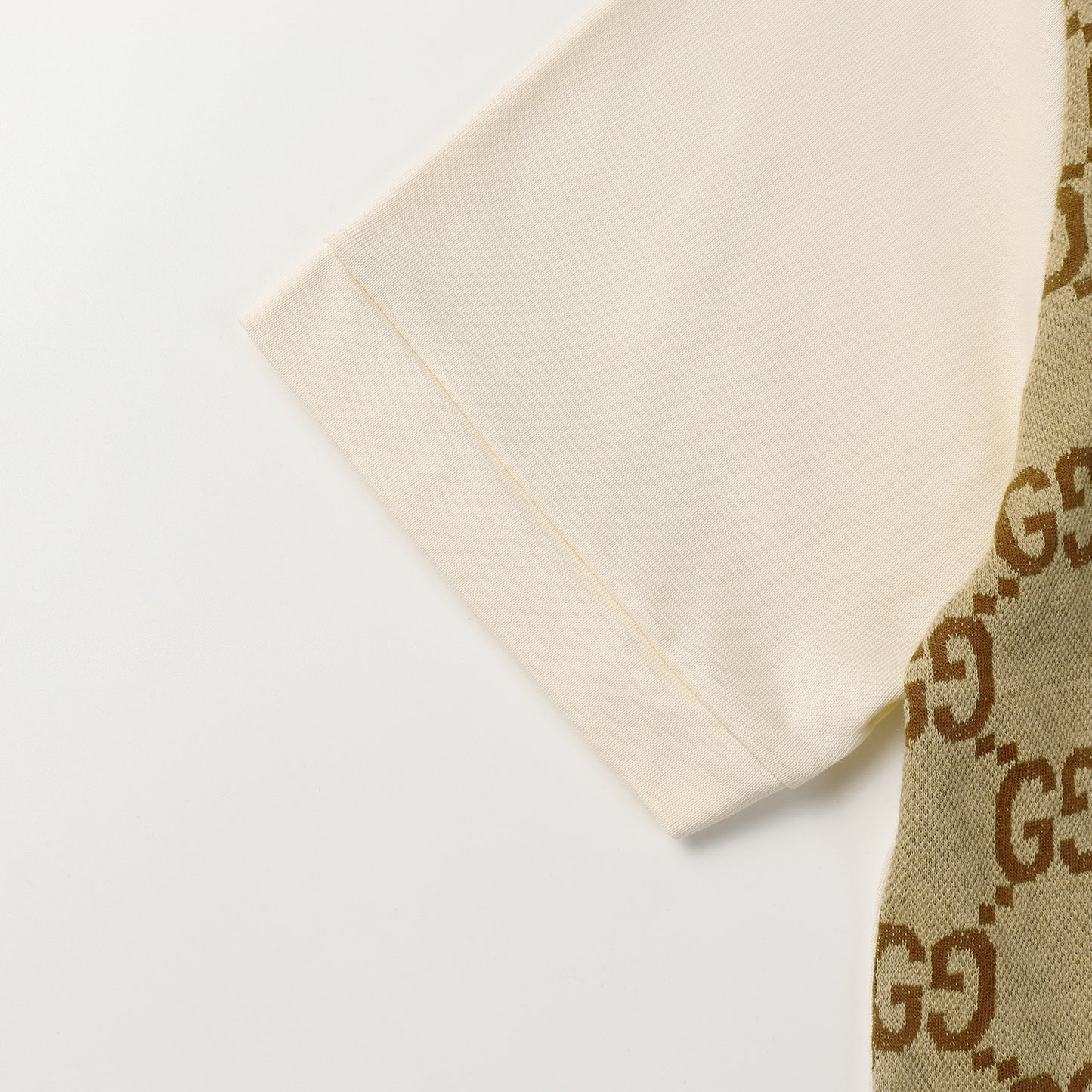 Polo maxi GG de seda de algodão