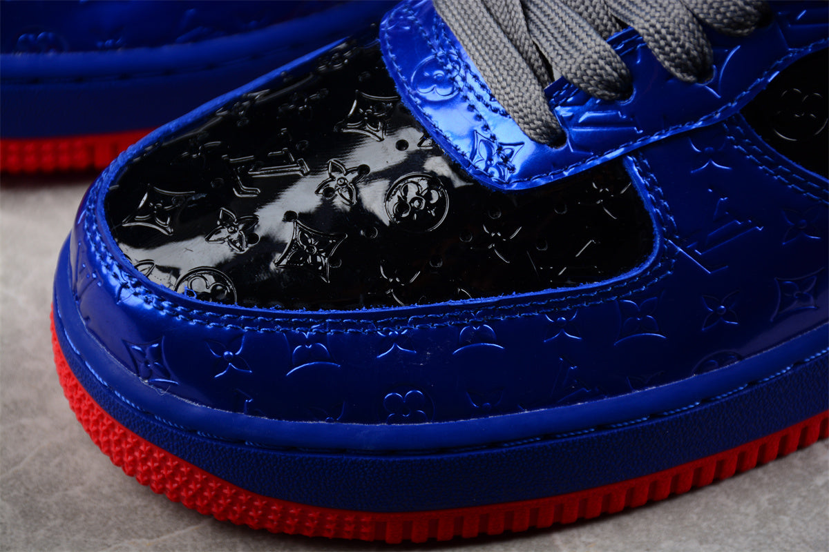 Louis Vuitton x Nike Air Force Black/ Blue/Gold