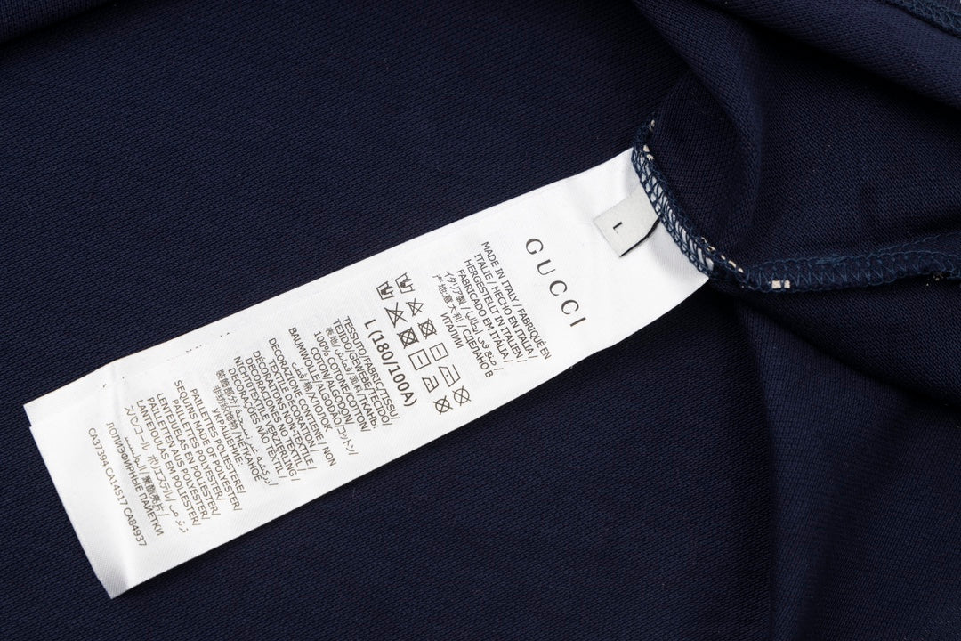 Polo maxi GG de seda de algodão