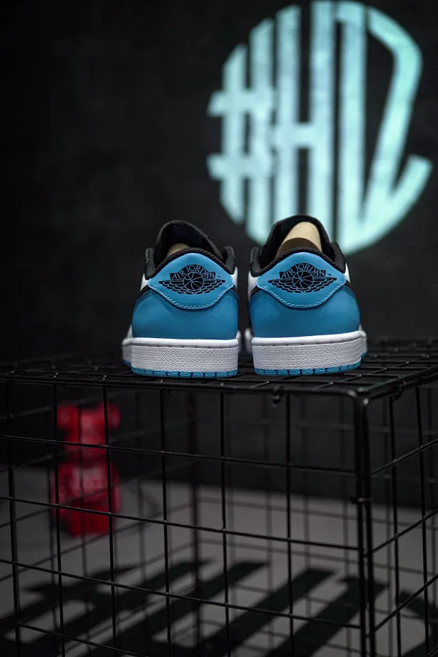 Air Jordan 1 Low "Black and Dark Powder Blue"