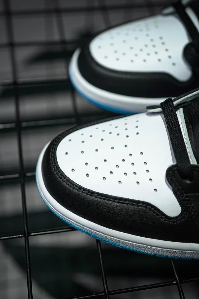 Air Jordan 1 Low "Black and Dark Powder Blue"