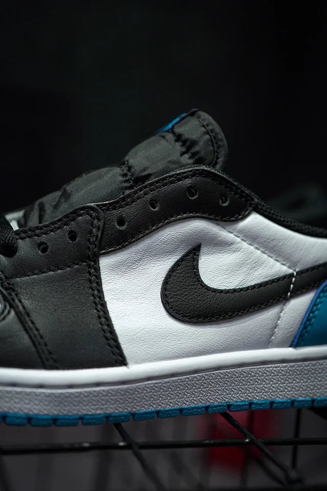 Air Jordan 1 Low "Black and Dark Powder Blue"