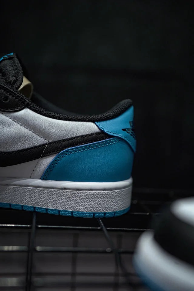 Air Jordan 1 Low "Black and Dark Powder Blue"