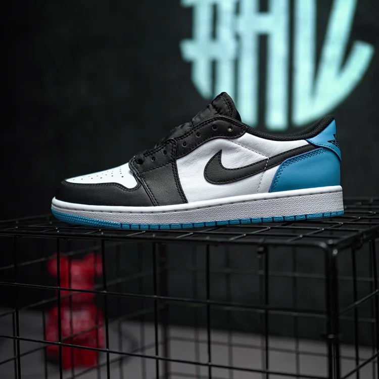 Air Jordan 1 Low "Black and Dark Powder Blue"