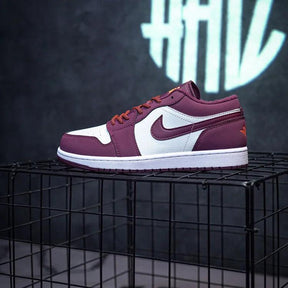 Air Jordan 1 Low "Night Maroon" Vermelho & Branco