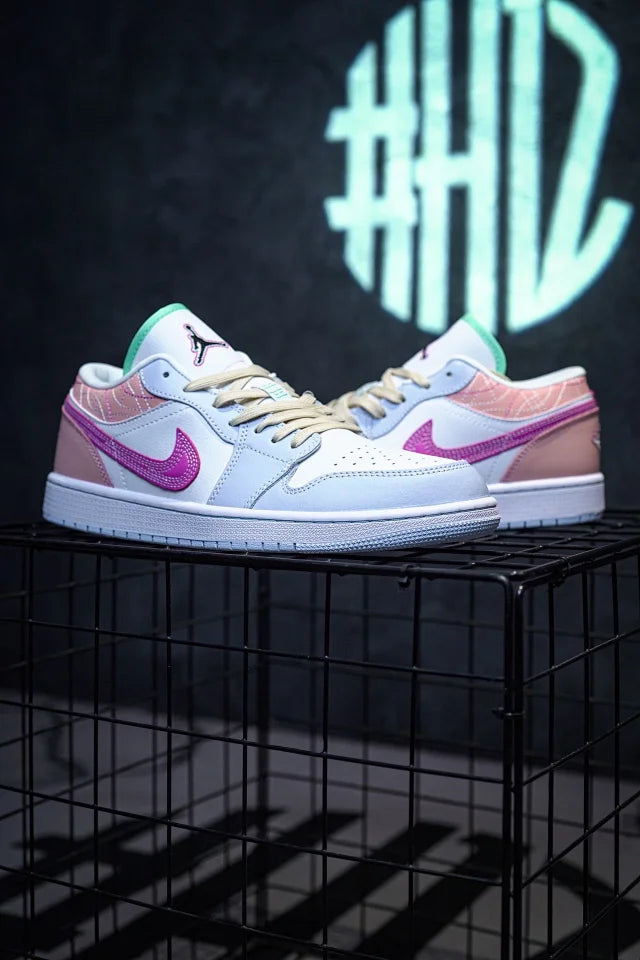 Air Jordan 1 Low Rice Pink Blue