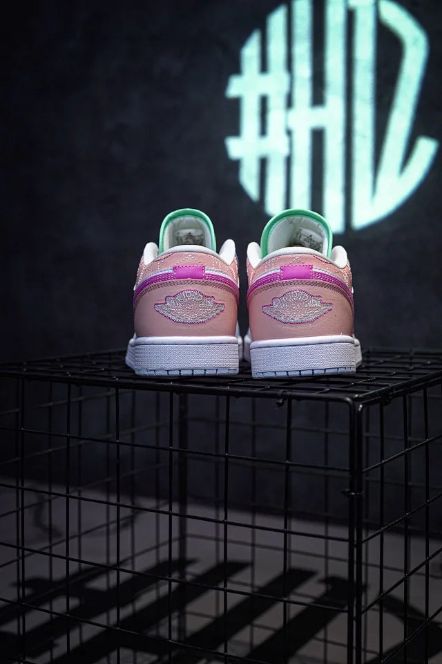 Air Jordan 1 Low Rice Pink Blue