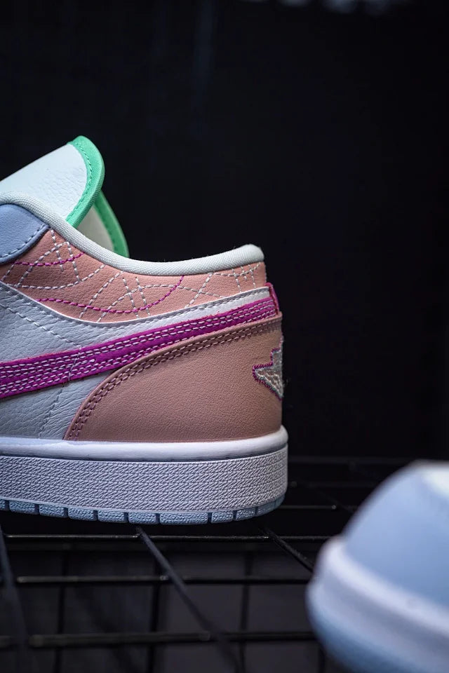 Air Jordan 1 Low Rice Pink Blue