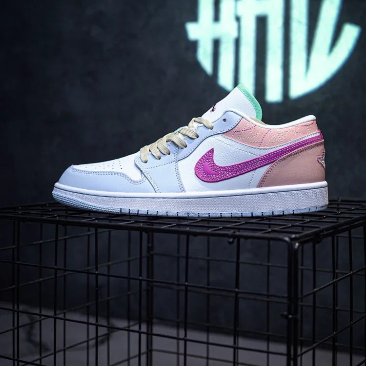 Air Jordan 1 Low Rice Pink Blue