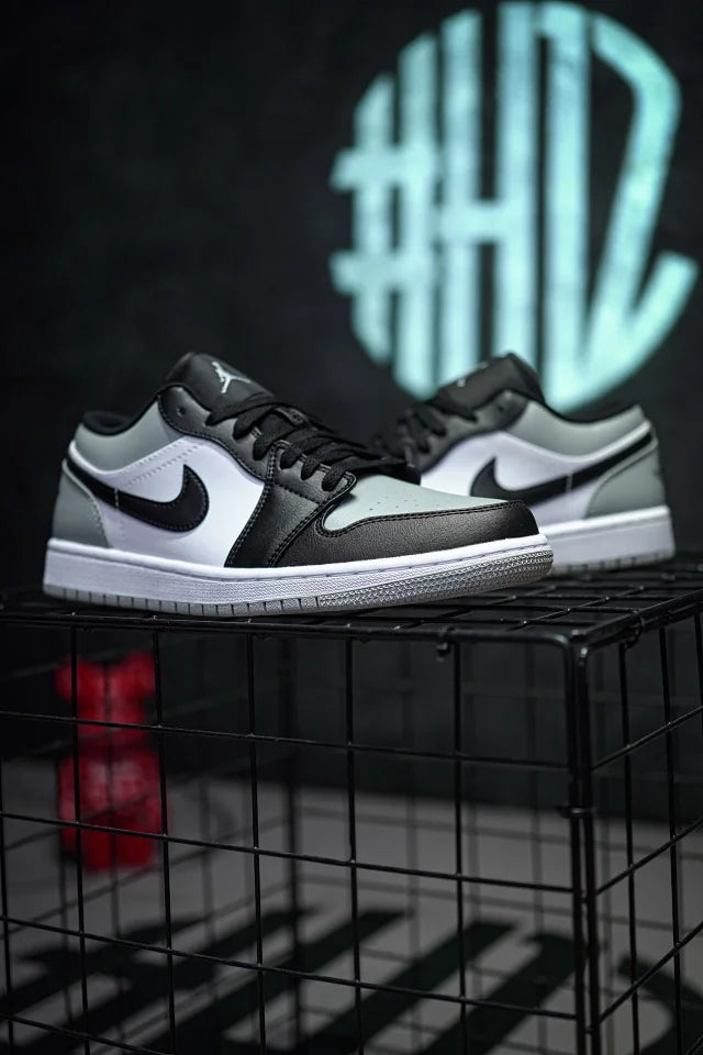 Air Jordan 1 Low "Shadow Toe" Preto & Cinza Toe