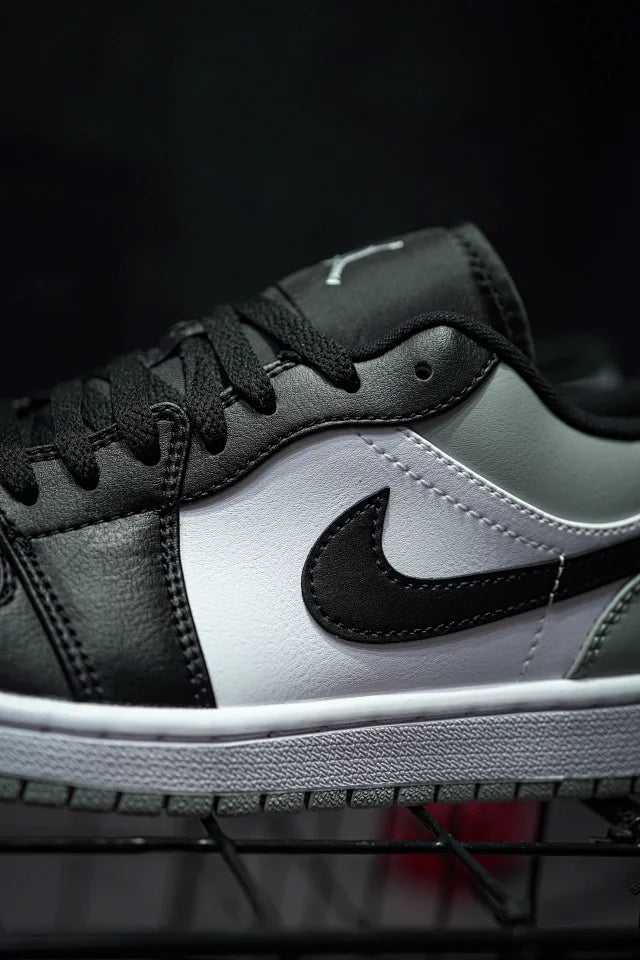 Air Jordan 1 Low "Shadow Toe" Preto & Cinza Toe