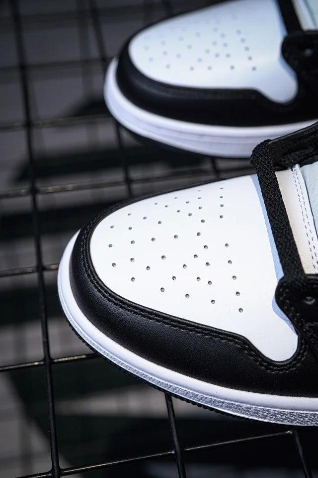 Air Jordan 1 Mid "Panda Elephant" Preto & Estalo Branco