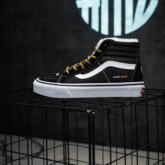 Coutié x Vans Sk8 Hi Reedição Preto Branco Amarelo