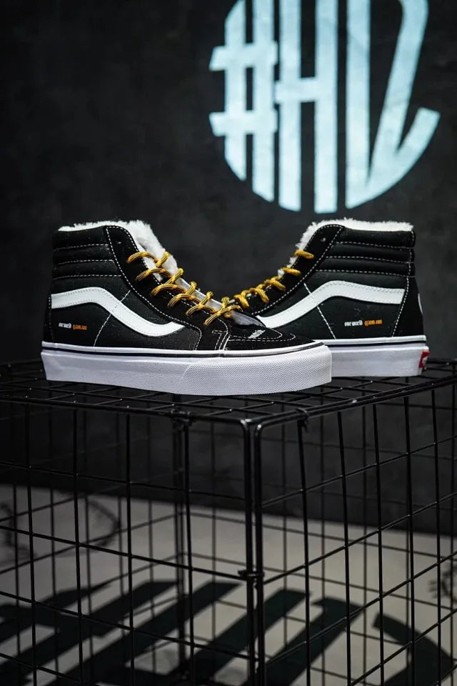 Coutié x Vans Sk8 Hi Reedição Preto Branco Amarelo