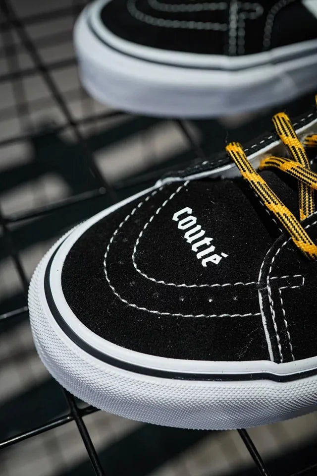 Coutié x Vans Sk8 Hi Reedição Preto Branco Amarelo