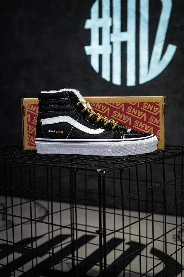 Coutié x Vans Sk8 Hi Reedição Preto Branco Amarelo