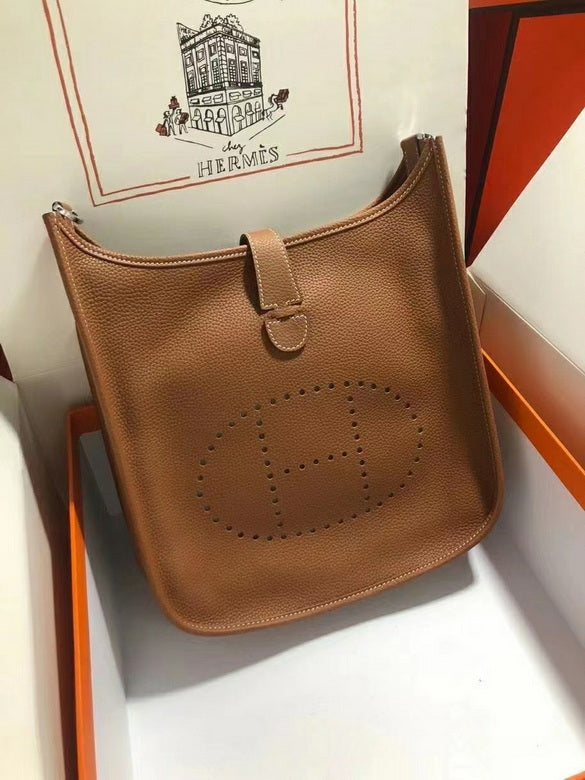 Bolsa Hermès Evelyne Marrom