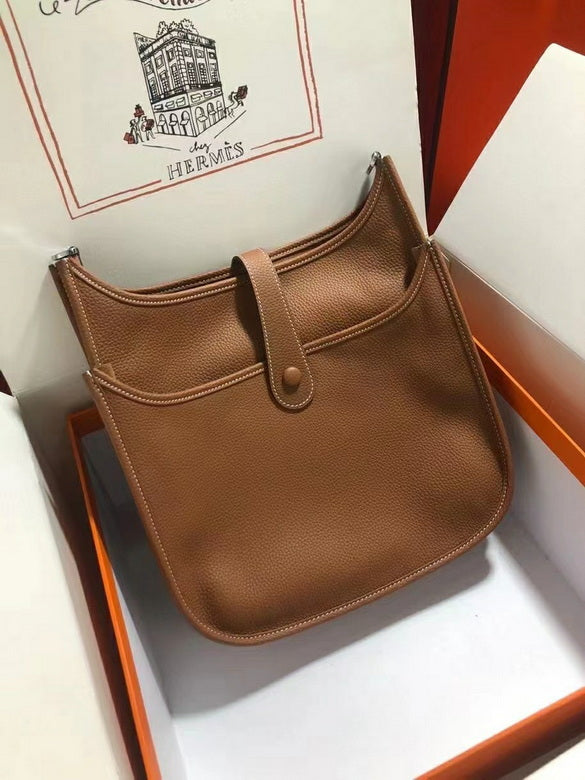 Bolsa Hermès Evelyne Marrom