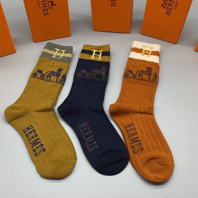 Meias Hermes Cano Alto