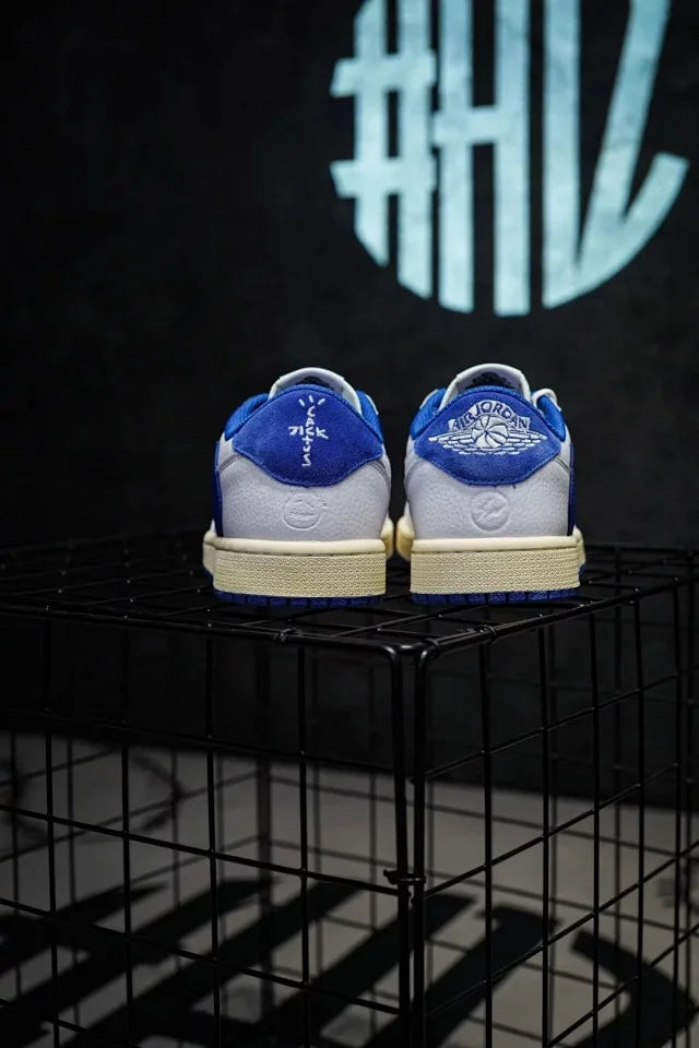 Nike Air Jordan1 Low travis Scott x fragment "White/Blue"