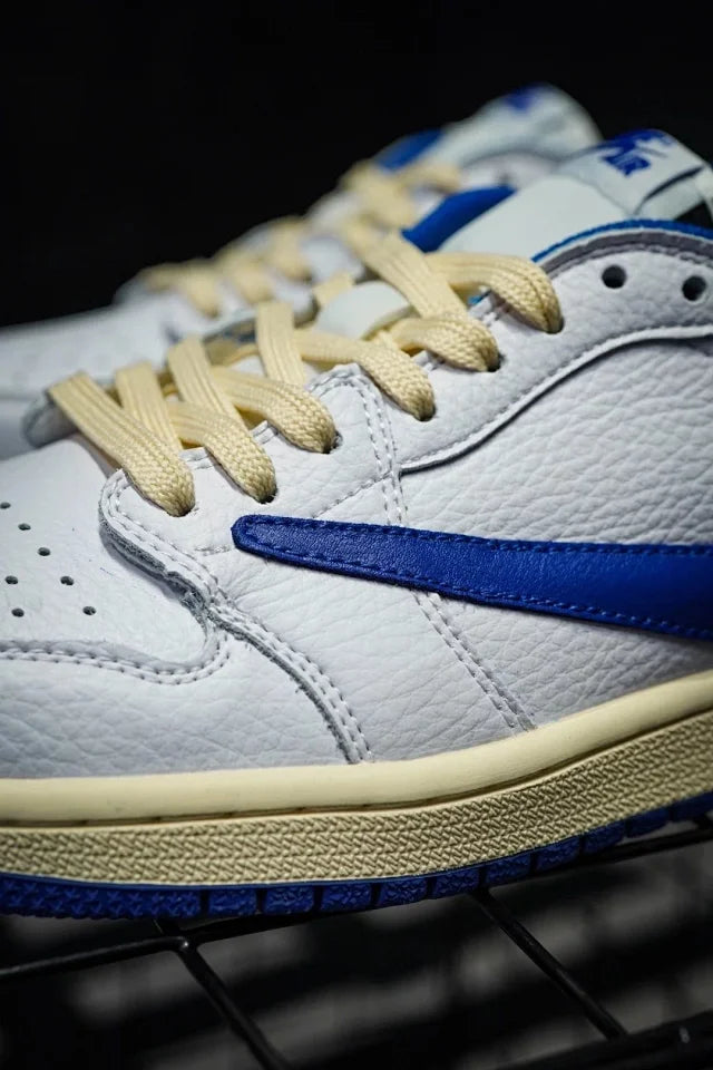 Nike Air Jordan1 Low travis Scott x fragment "White/Blue"