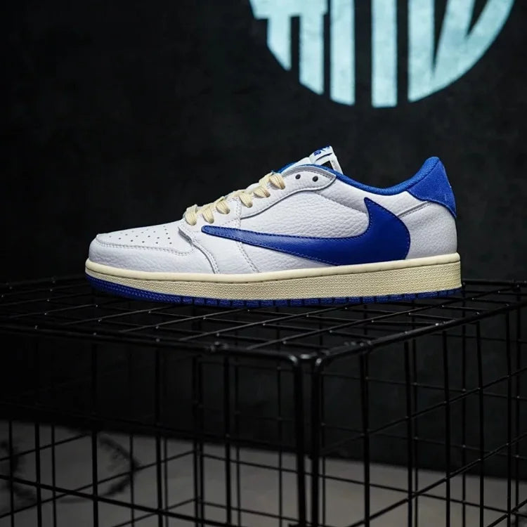 Nike Air Jordan1 Low travis Scott x fragment "White/Blue"