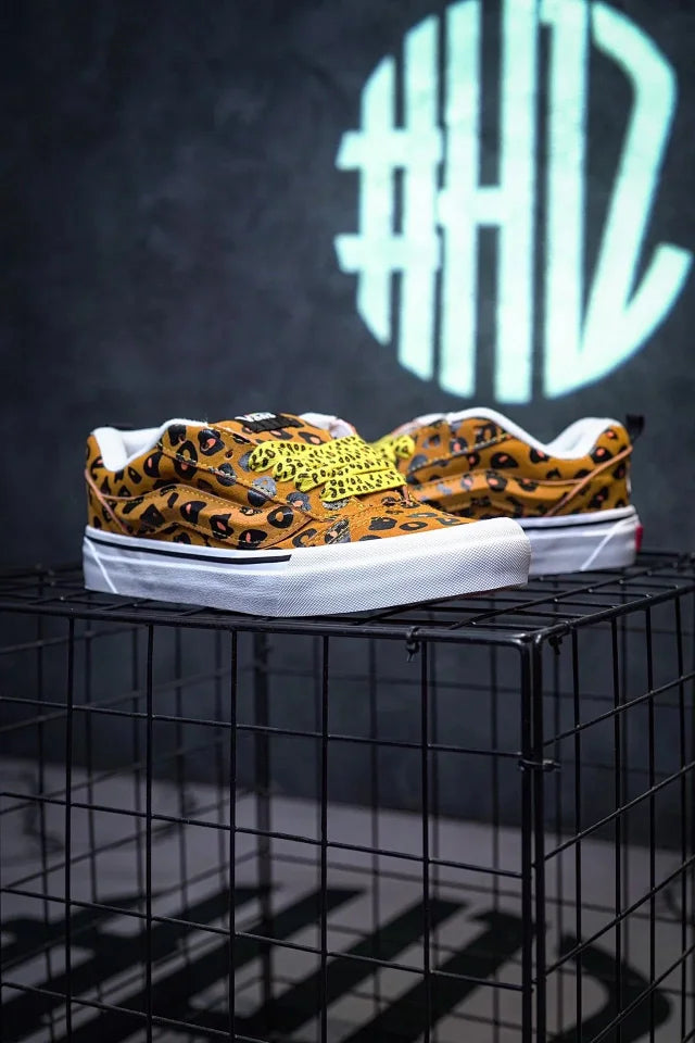 Imran Batata x VS Knu Skool Colaboração Yellow Leopard Print Bread (Potato)
