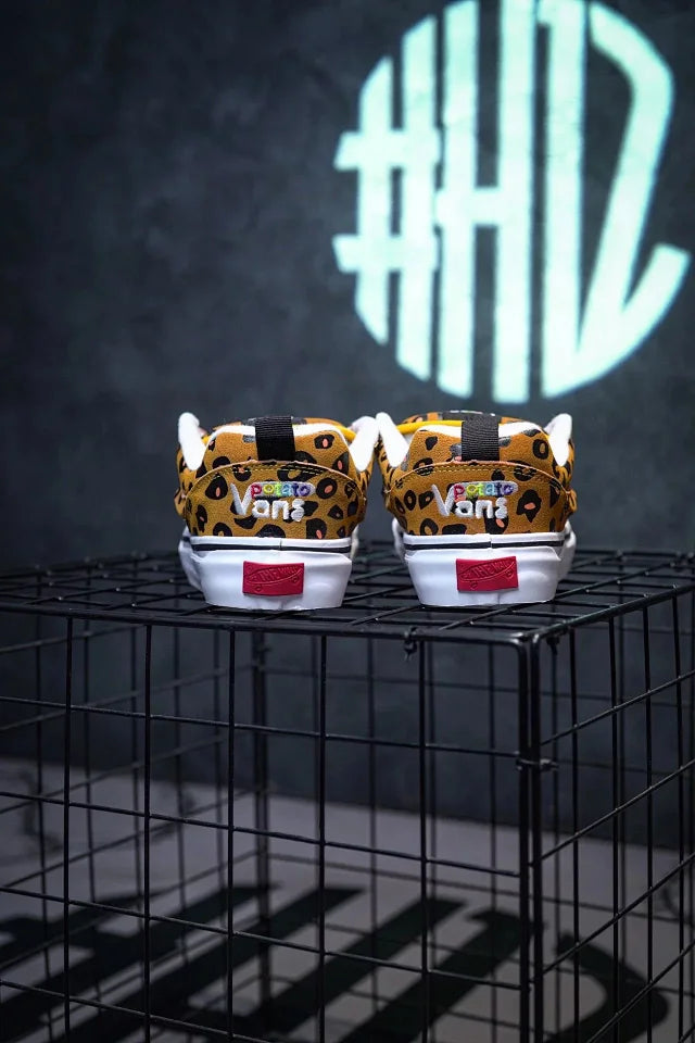 Imran Batata x VS Knu Skool Colaboração Yellow Leopard Print Bread (Potato)