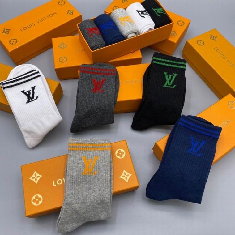 Meia Louis Vuitton Cano Longo Diversity Colors