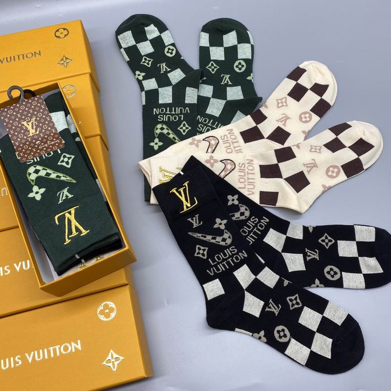 Meias Louis Vuitton cano alto