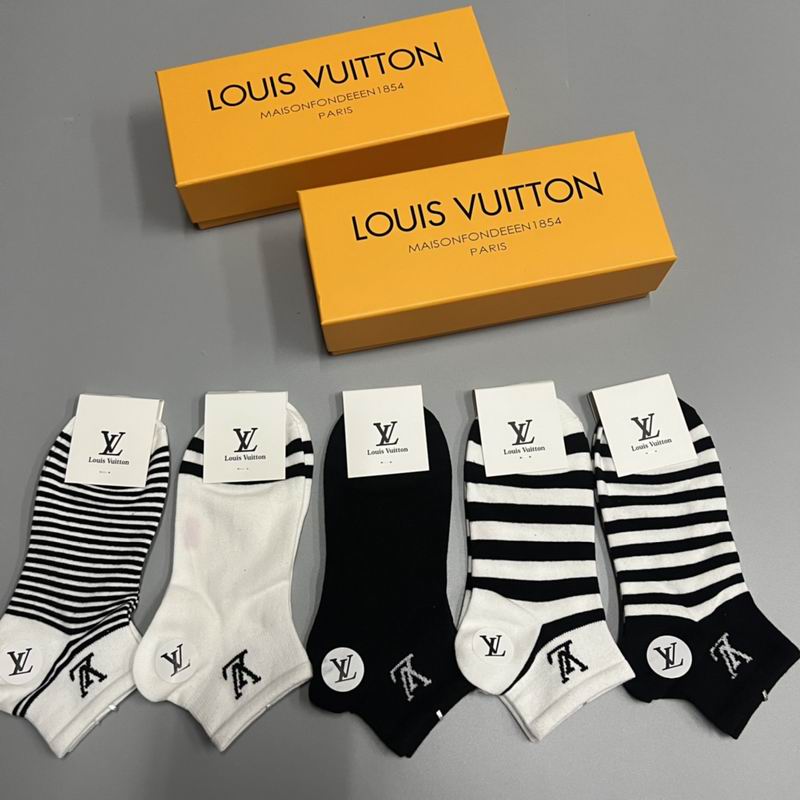 Meia Louis Vuitton Cano Baixo