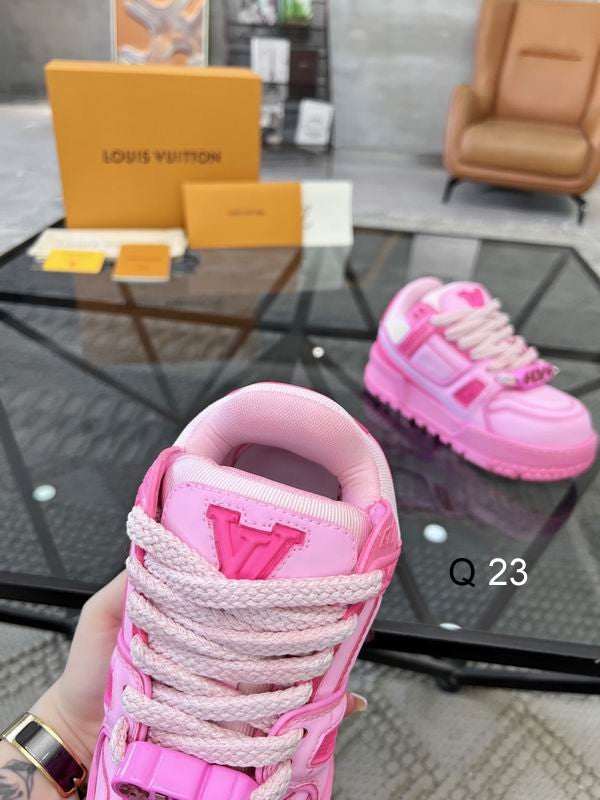 Tênis LV Trainer Maxi Rosa