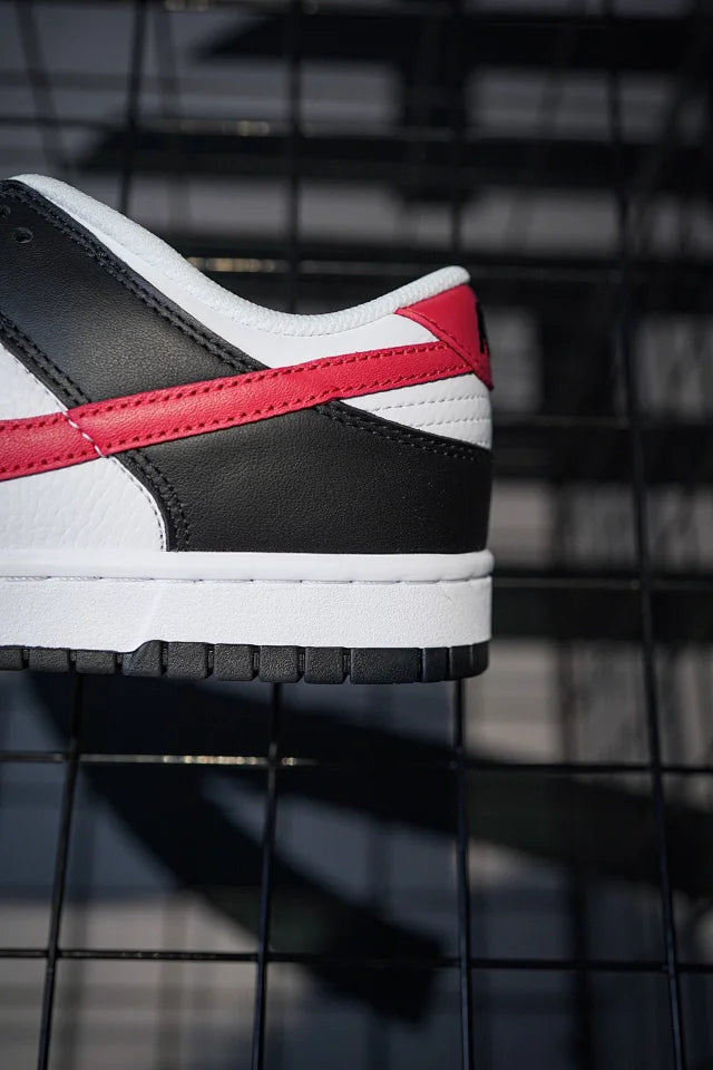 NK Dunk Low Black, White & Red