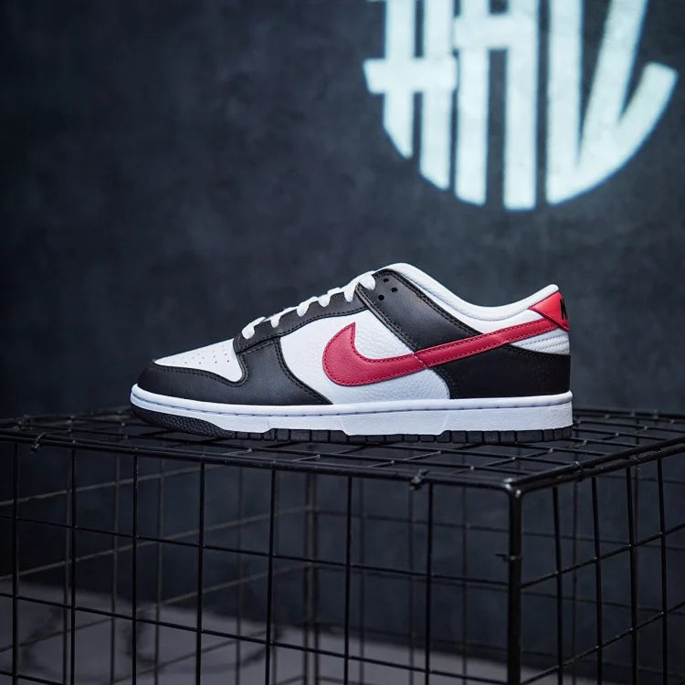 NK Dunk Low Black, White & Red